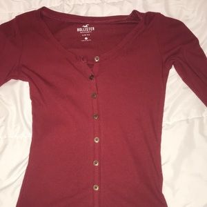 Long sleeve Henley Tee